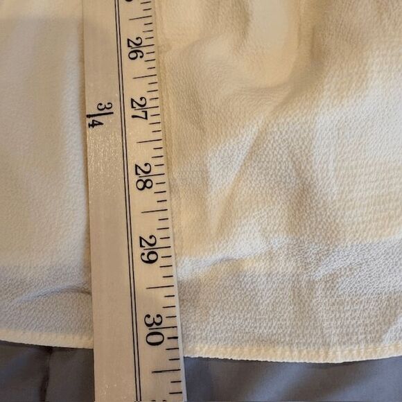 NEW! O.P.T. Luanne Dress Dark Cream Smocked Peasant Mini Dress Lined Size XS - Picture 10 of 11